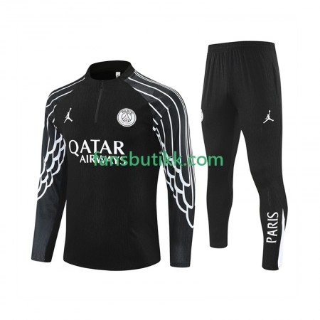 Paris Saint-Germain Svart Trenings Collegegenser Set 2025-2026